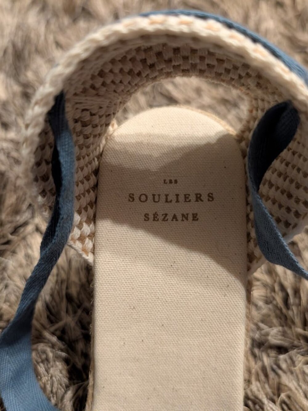 Sezane Diane Espadrilles Ecru Canvas Heart Embroidery US 8 NWOT LIMITED EDITION! - Picture 8 of 10